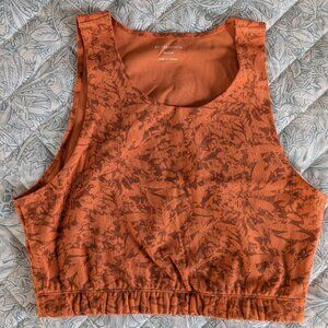 REI Orange Crop Bra Top Size Medium